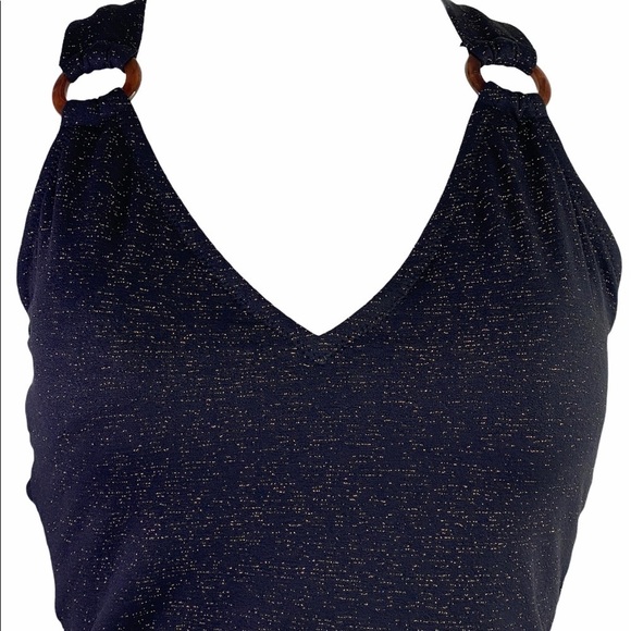 JESSICA Simpson Black Shimmering 1 Piece Swimsuit - Picture 8 of 16